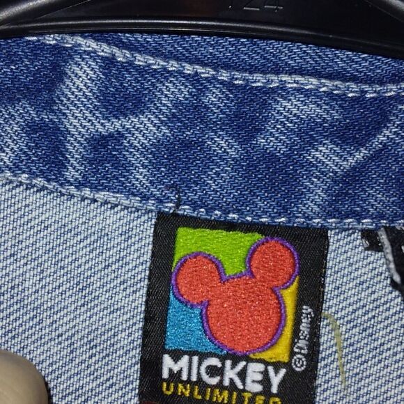 Vintage Mickey Unlimited jean jacket embroidered size Large - Picture 5 of 7
